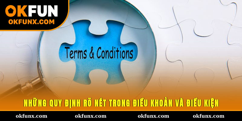 Những quy định rõ nét trong điều khoản và điều kiện